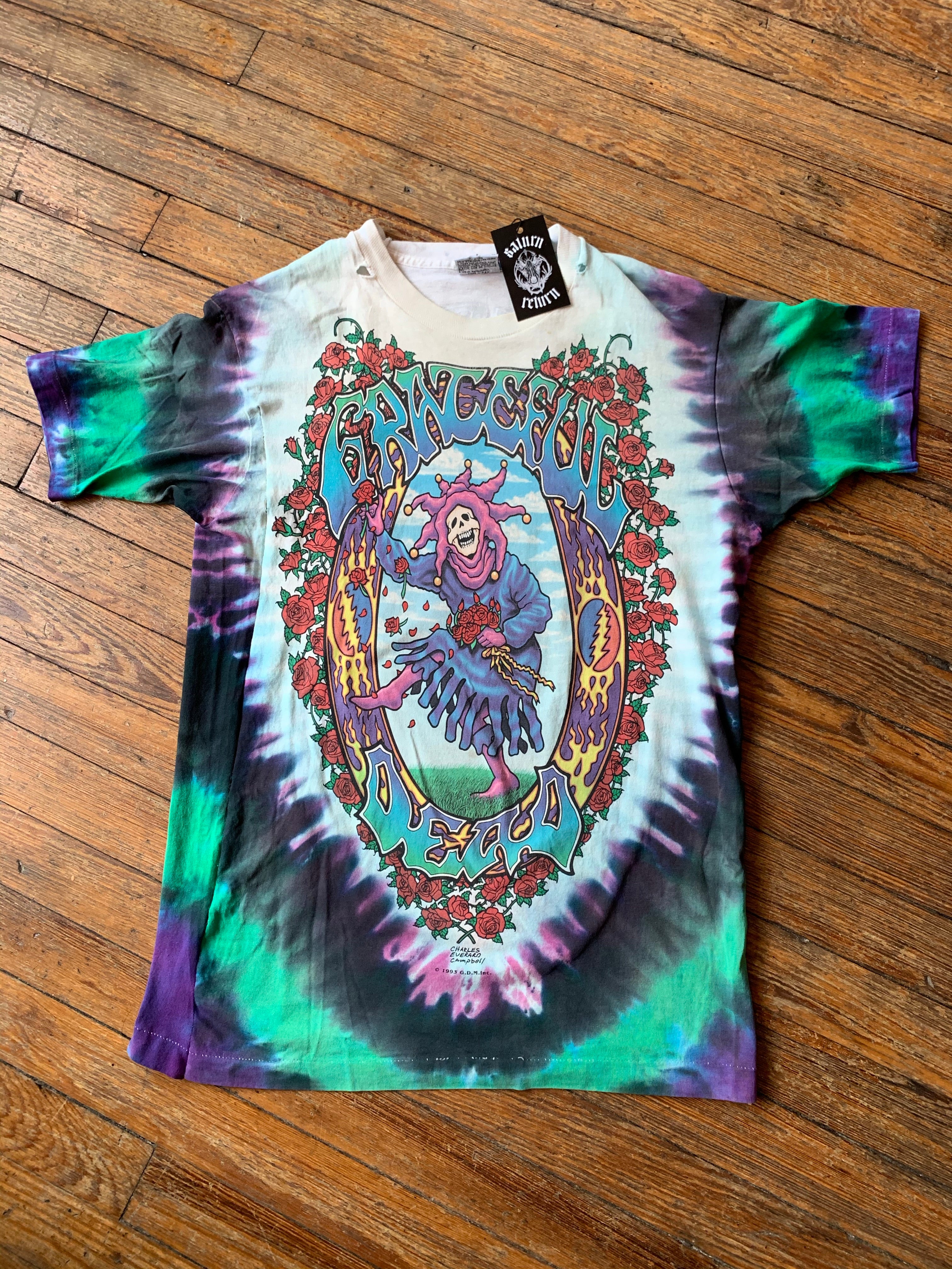 Vintage 1993 Grateful Dead Seasons Of The Dead The Endless Tour T-Shir