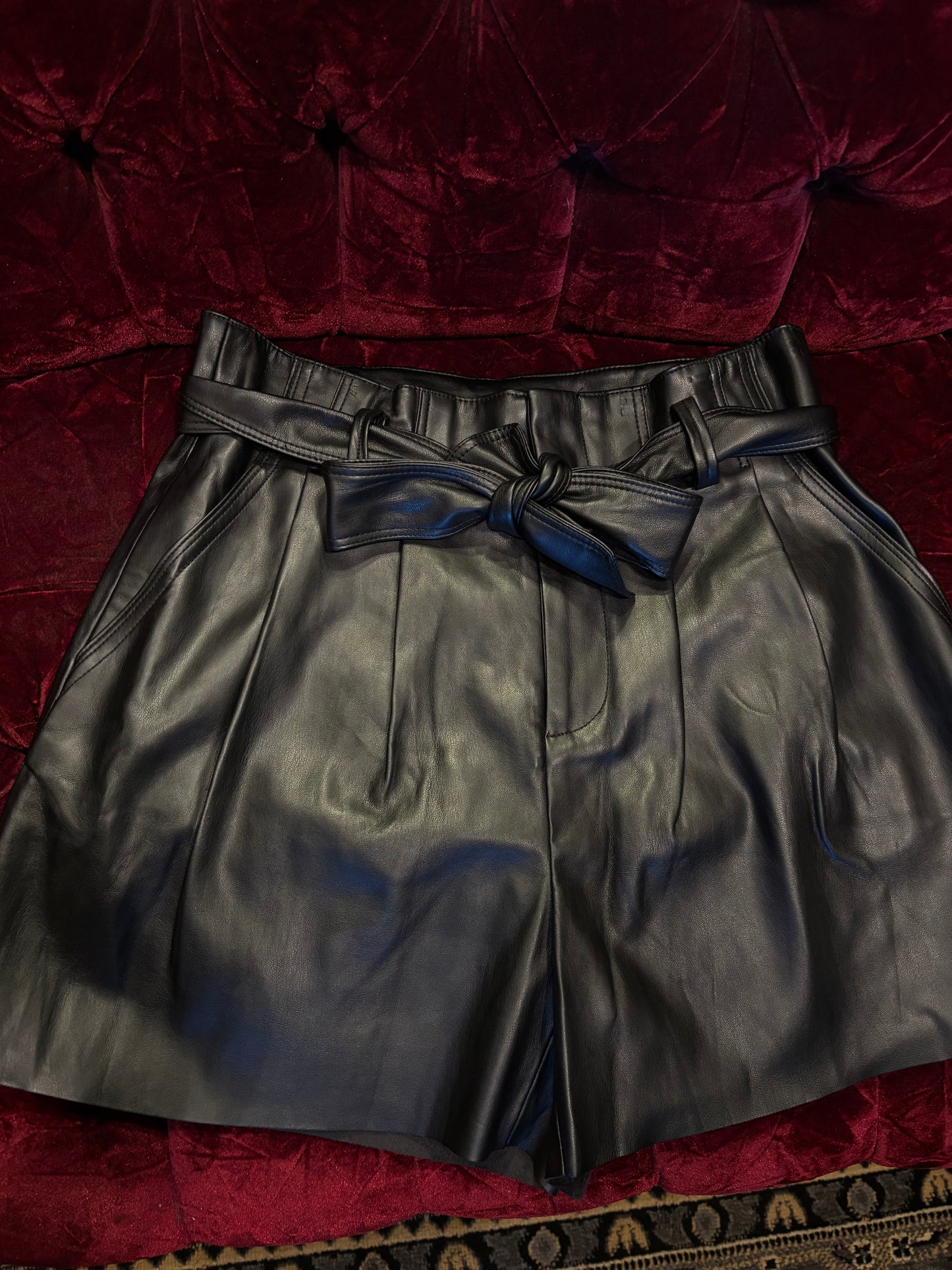 Promod Leather Shorts