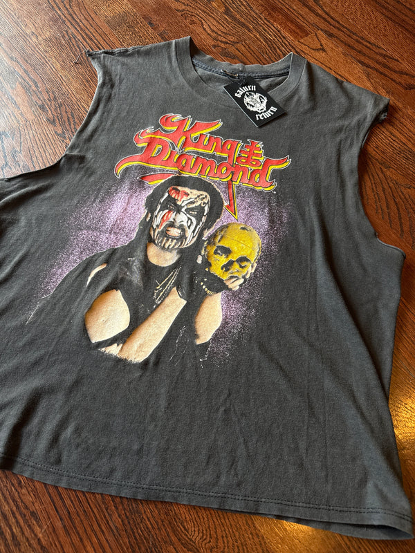 Vintage 1989 King Diamond Conspiracy Tour Sleeveless T-Shirt