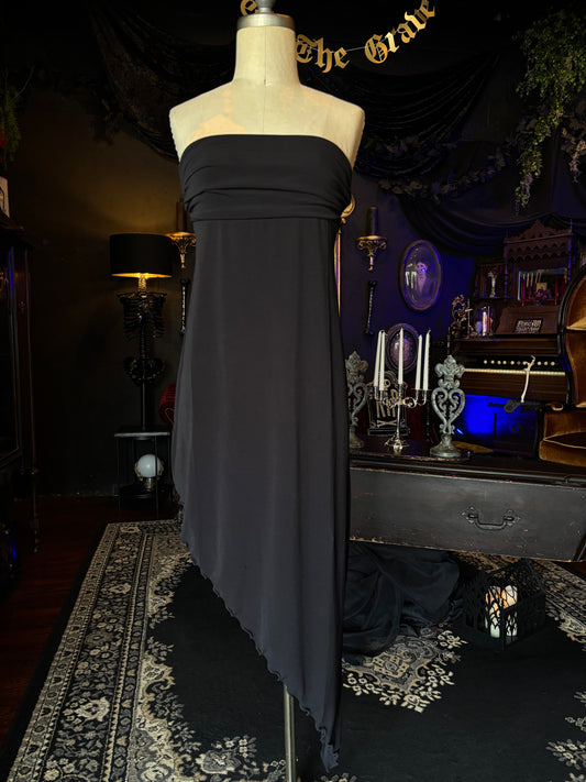 Urban Outfitters Y2K Strapless Asymmetrical Cocktail Dress