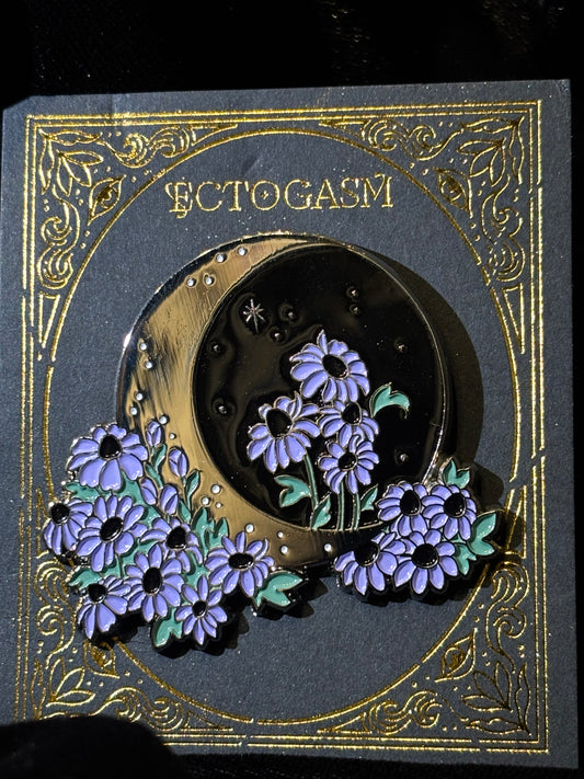 Ectogasm Silver Moon pin