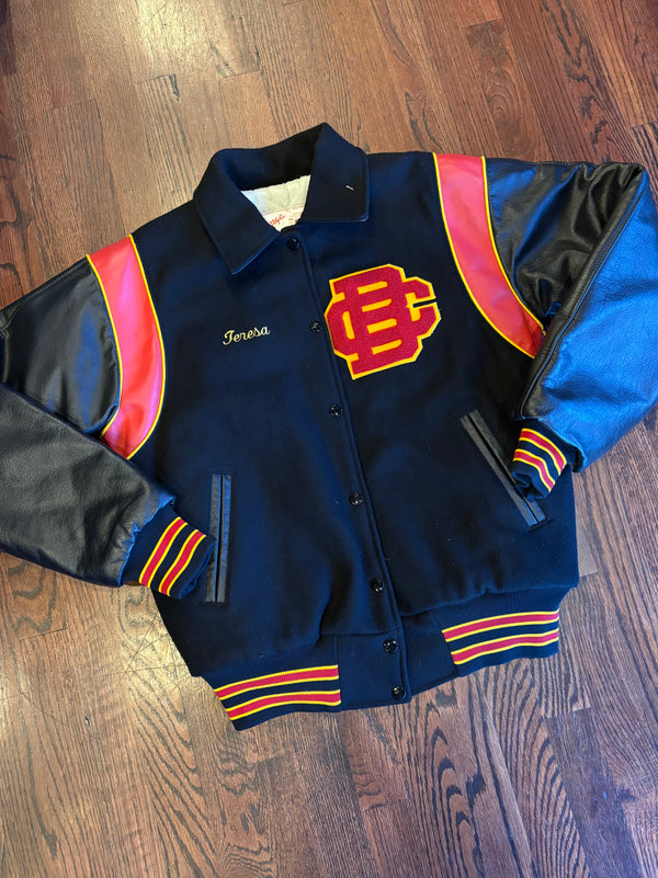 Bergen Catholic School Wool and Leather 07” Varsity Jacket