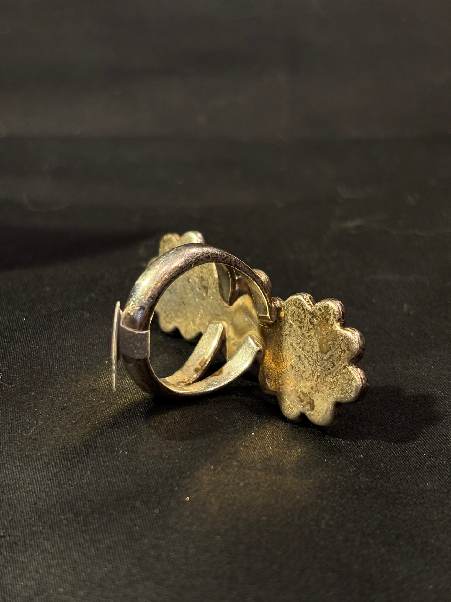 Triple Flower Turquoise Ring