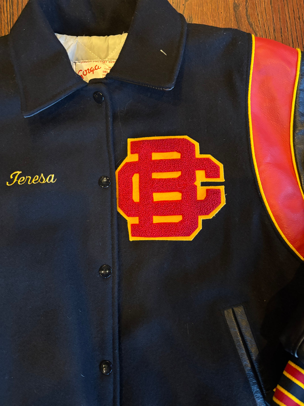 Bergen Catholic School Wool and Leather 07” Varsity Jacket