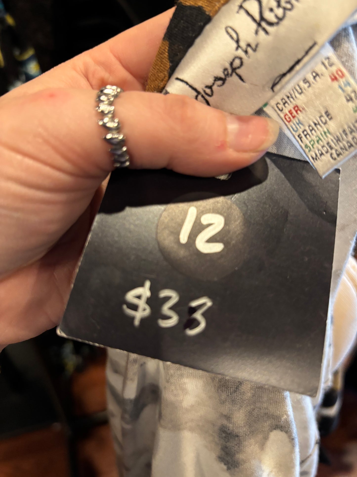 Vintage Joseph Ribhoff Cropped Animal Print Blazer