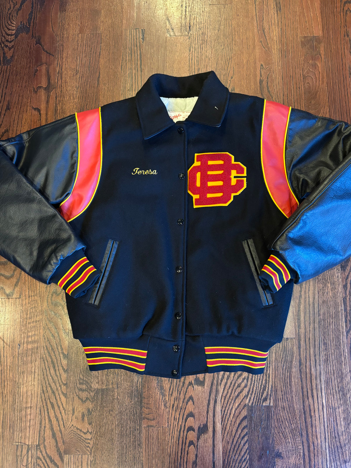 Bergen Catholic School Wool and Leather 07” Varsity Jacket
