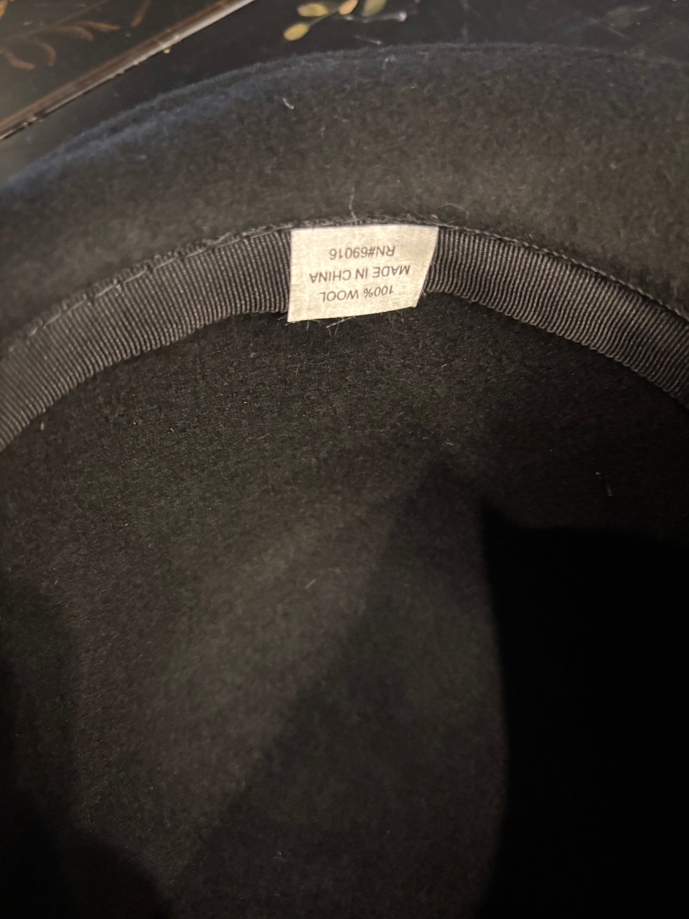 Vintage Inspired Black Wool Felt Bow Bowler Hat