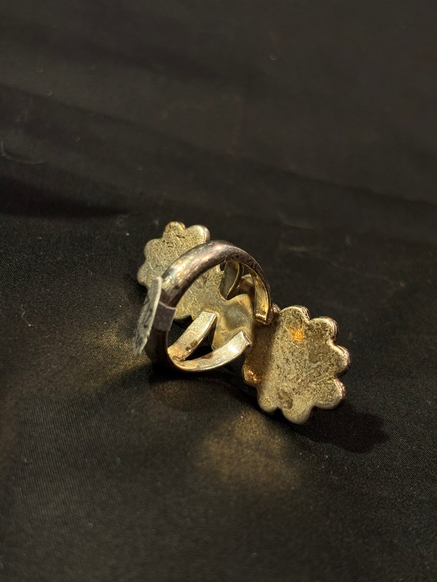 Triple Flower Turquoise Ring
