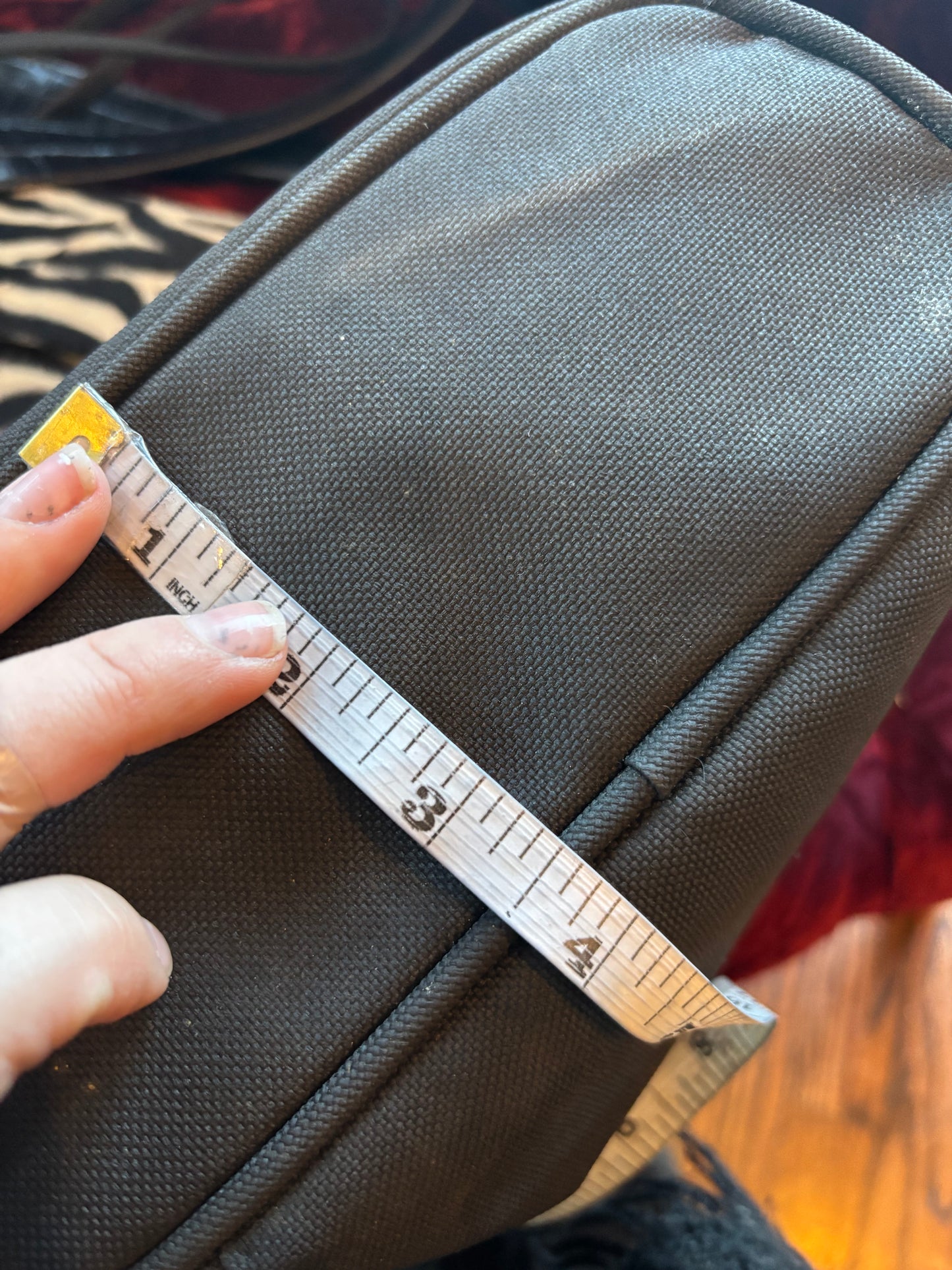 Vintage Black Canvas Harley-Davidson Crossbody Bag