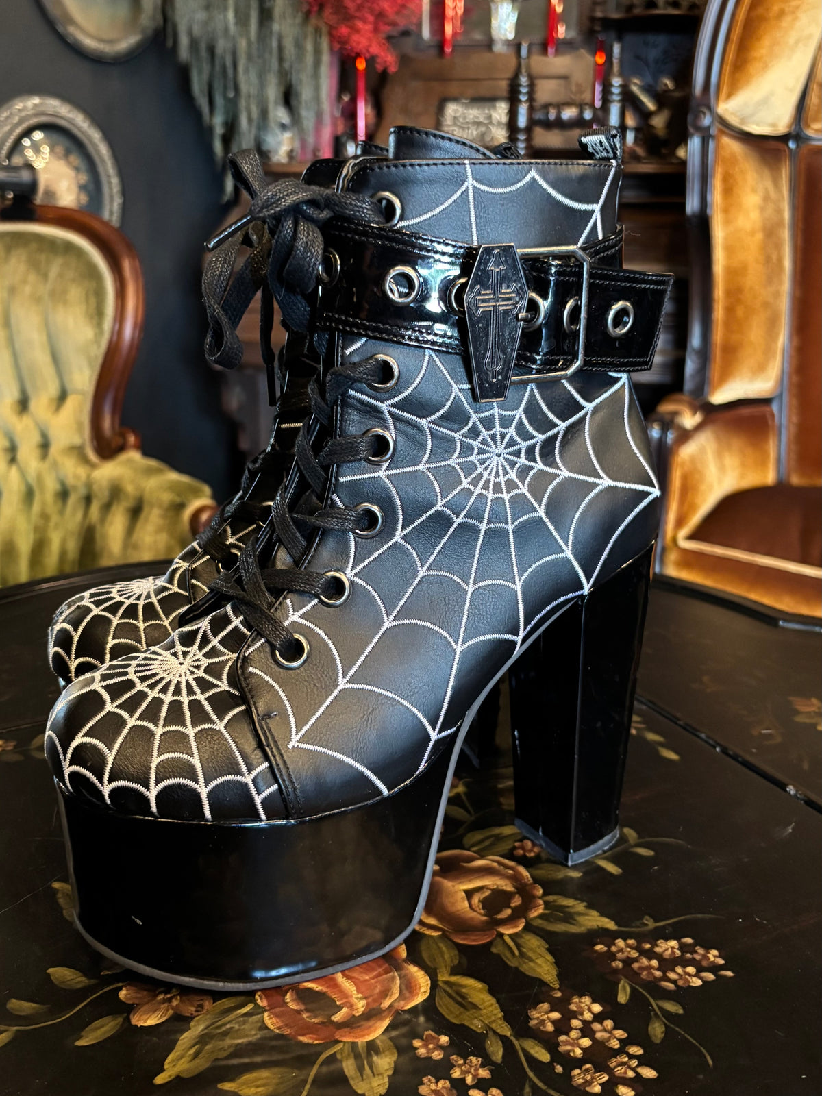 Demonia Torment-51 Platform Platform Ankle Boot