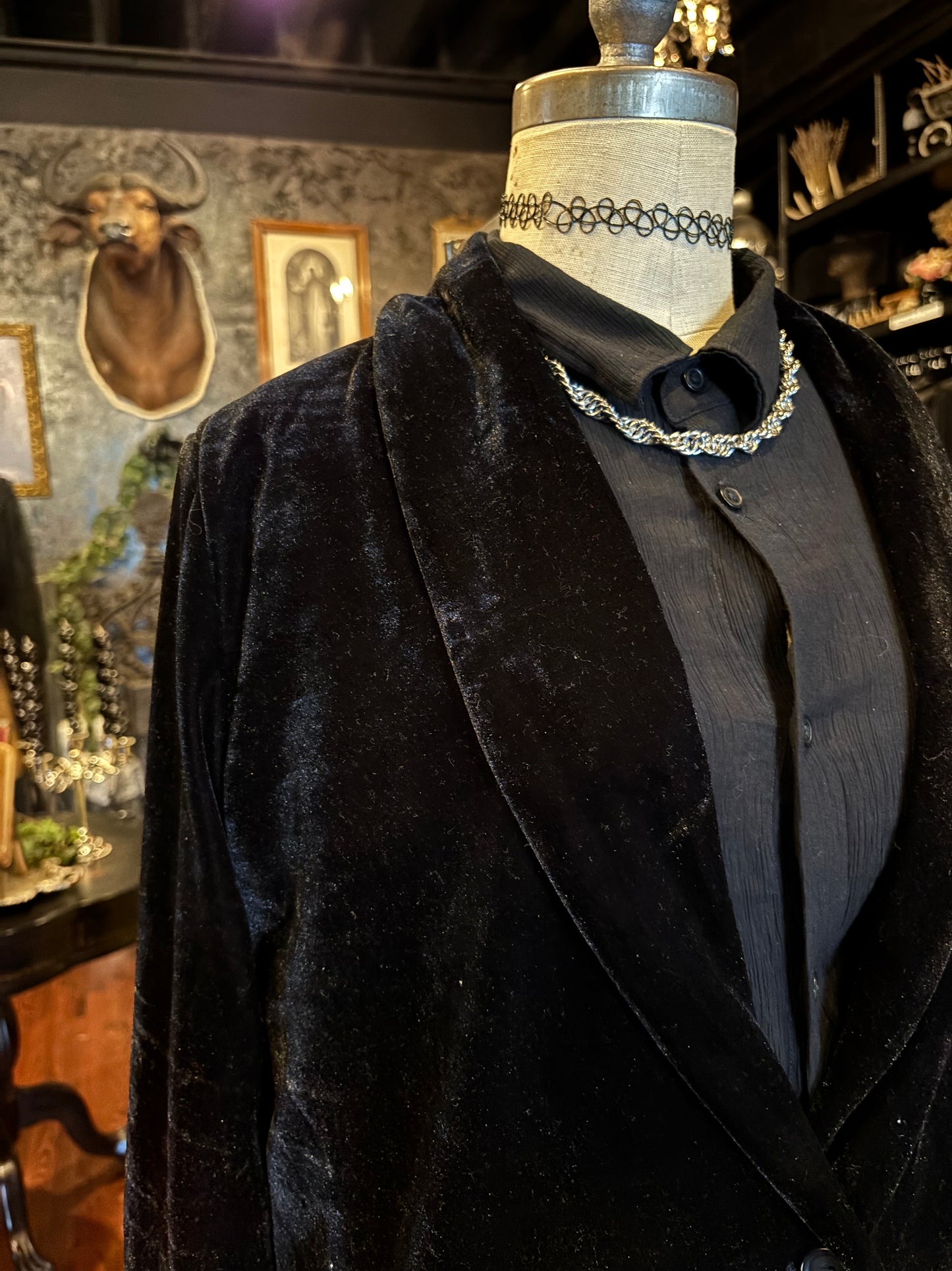 Endless Rose Black Velvet Comfy Fit Blazer