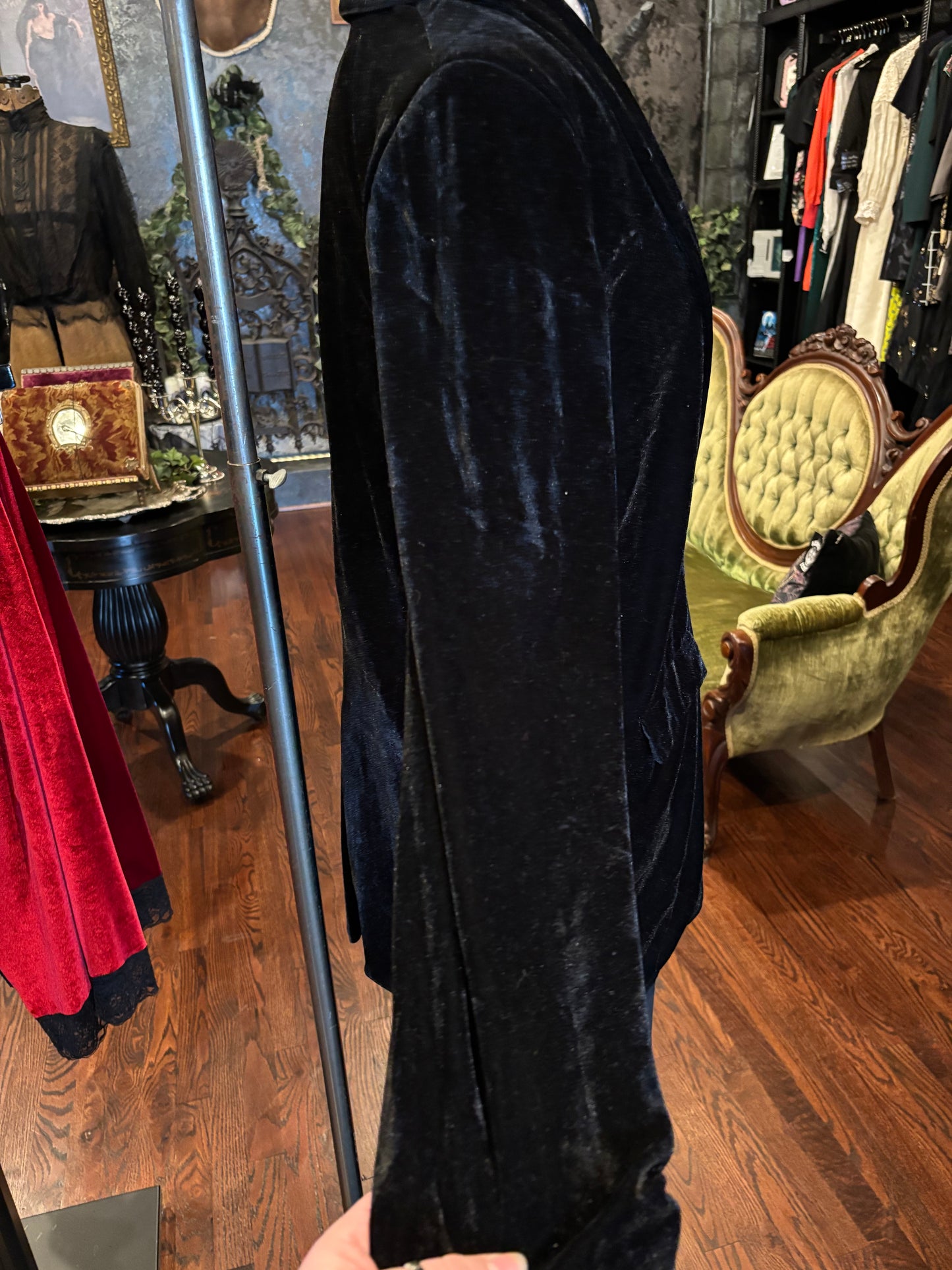 Endless Rose Black Velvet Comfy Fit Blazer