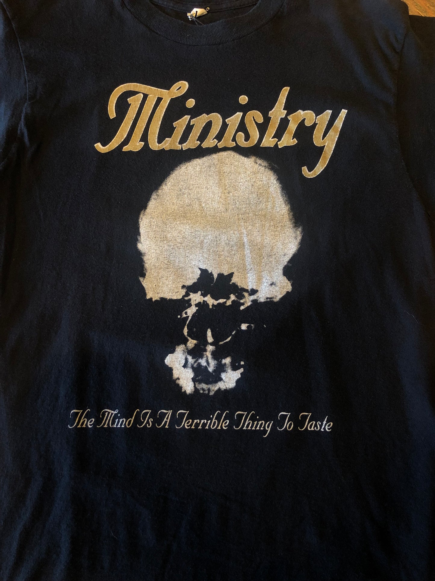 Vintage Ministry 1992 “The Mind is a Terrible Thing to Waste” Euro Tour Merch T-Shirt