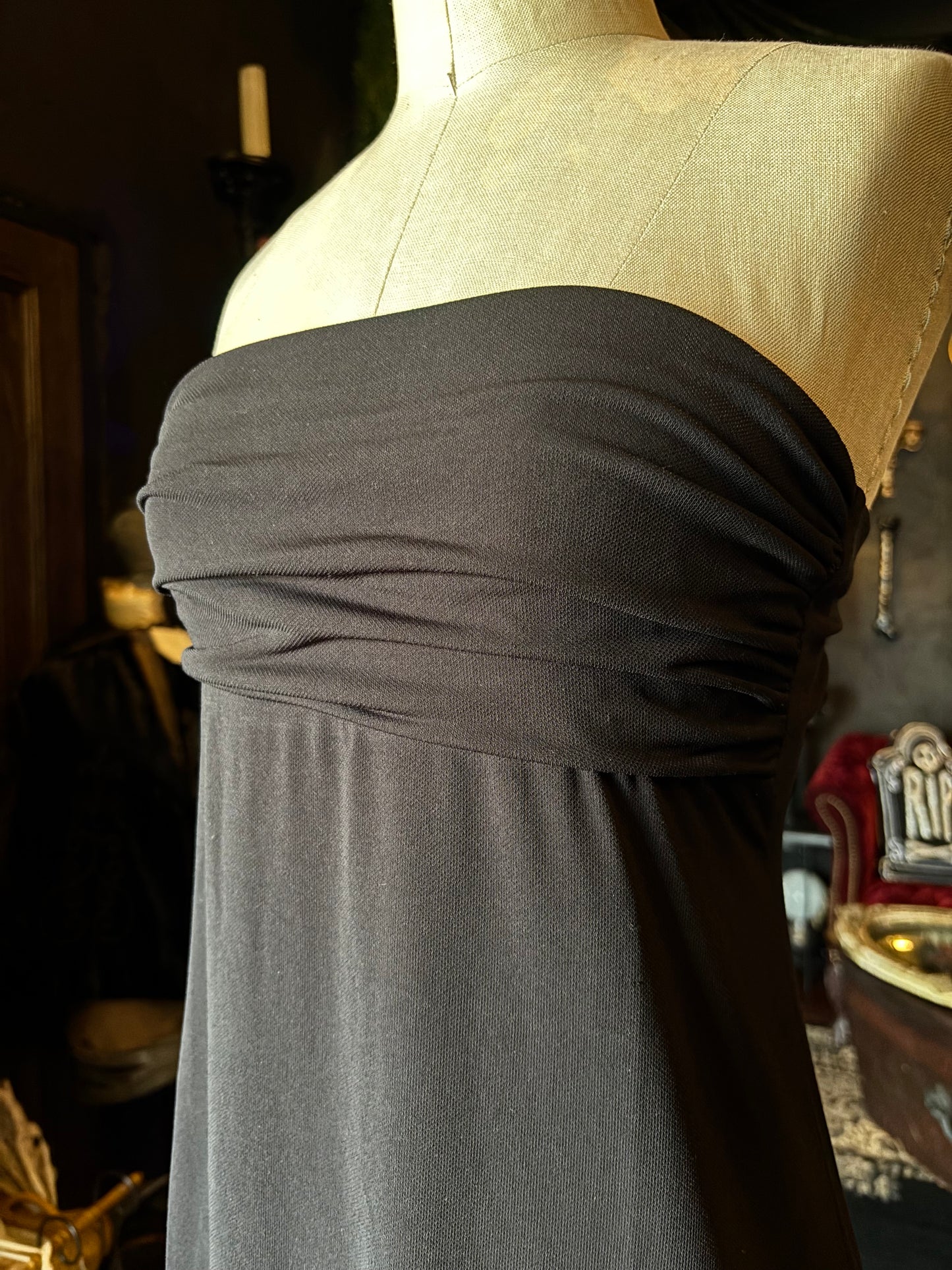 Urban Outfitters Y2K Strapless Asymmetrical Cocktail Dress