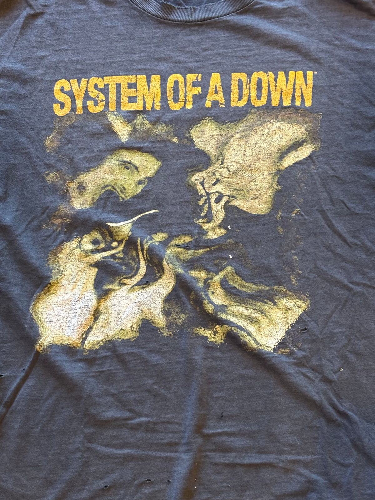 Y2K Distressed System Of A Down “Toxicity” Nu Metal Classic Short Sleeve T-Shirt