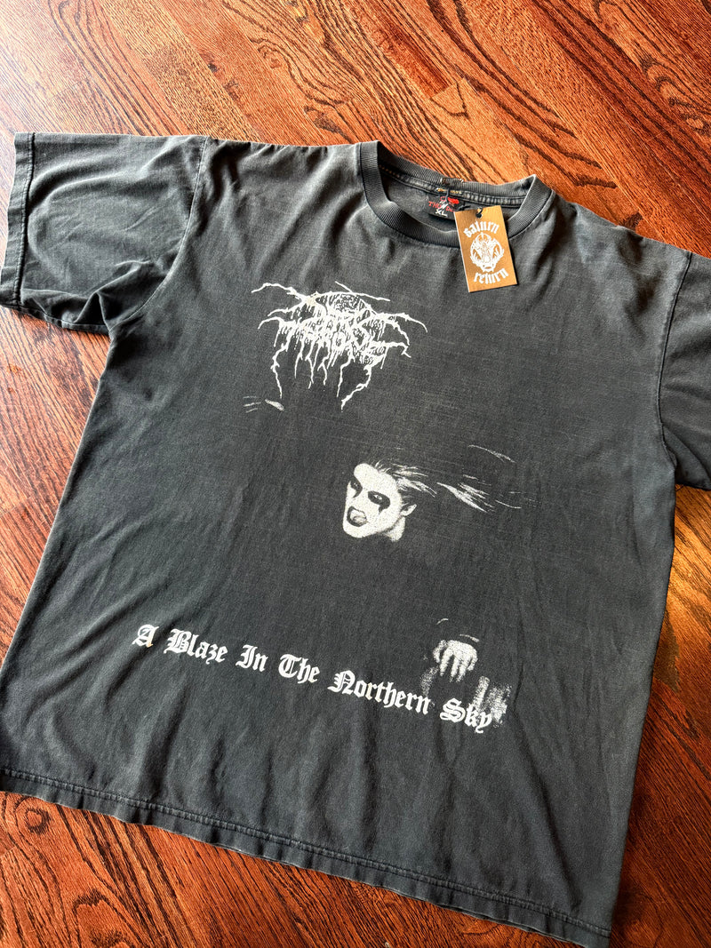 Vintage 90’s Darkthrone A Blaze In The Northern Sky Short Sleeve T-Shirt
