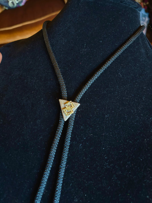 Vintage 1960s Double Diamond Bolo Tie