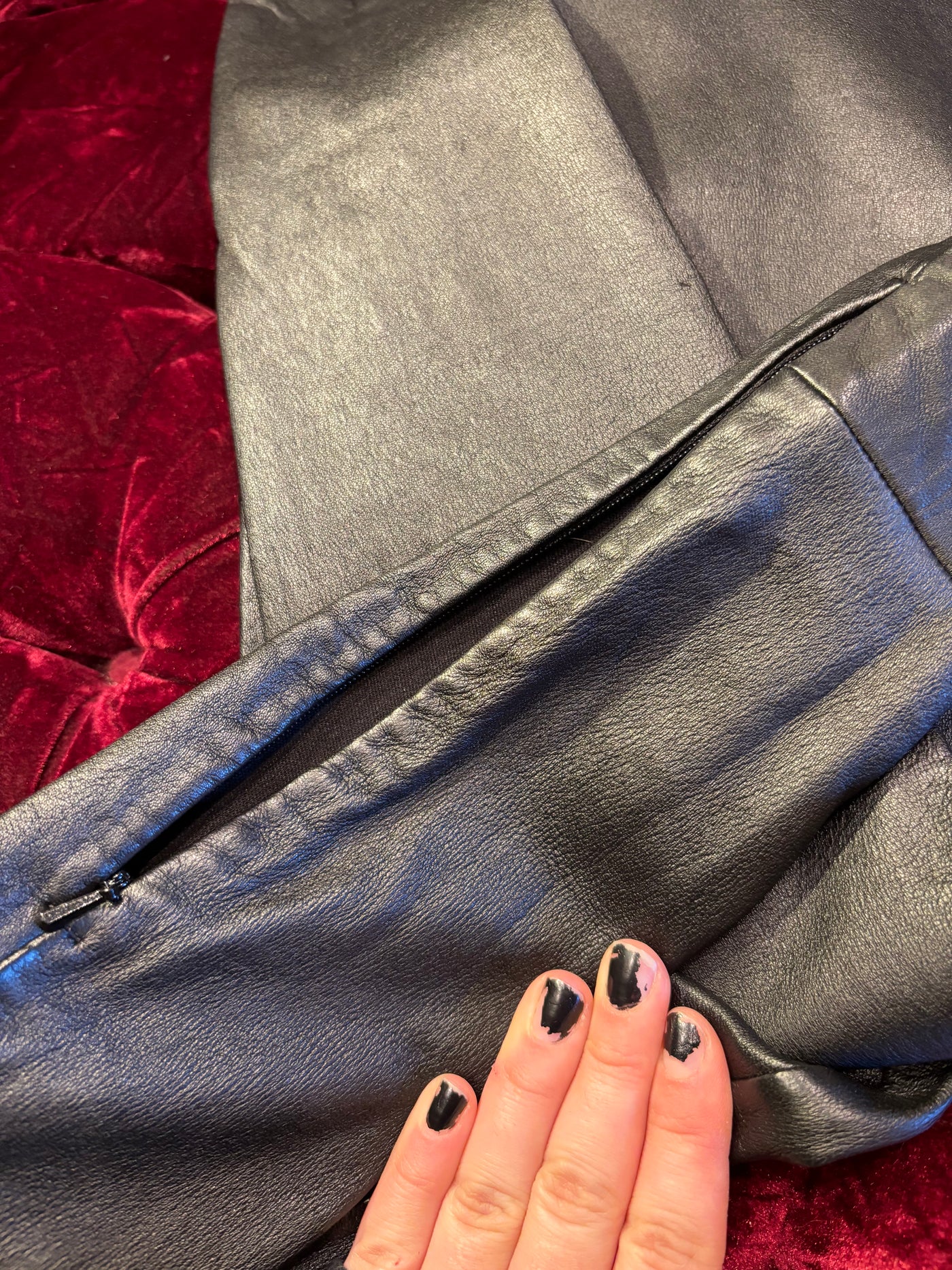 Maison Martin Margiela x H&M Black Leather Skinny Stirrup Leggings