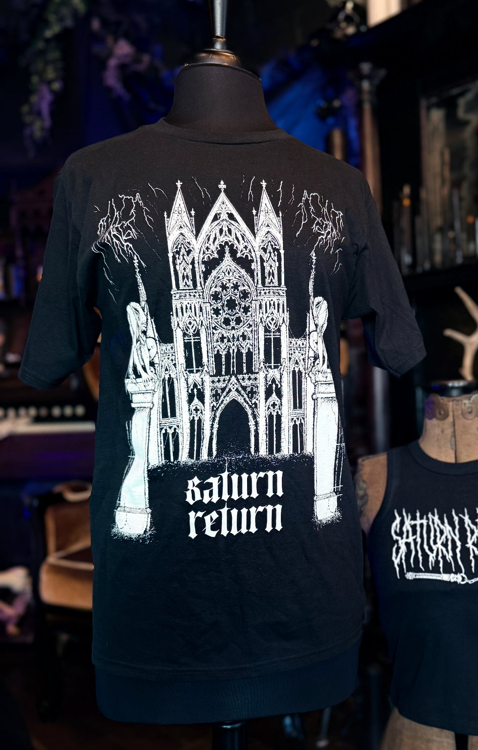 “The Goth Cowboy Store” Gothic Cathedral T-Shirt
