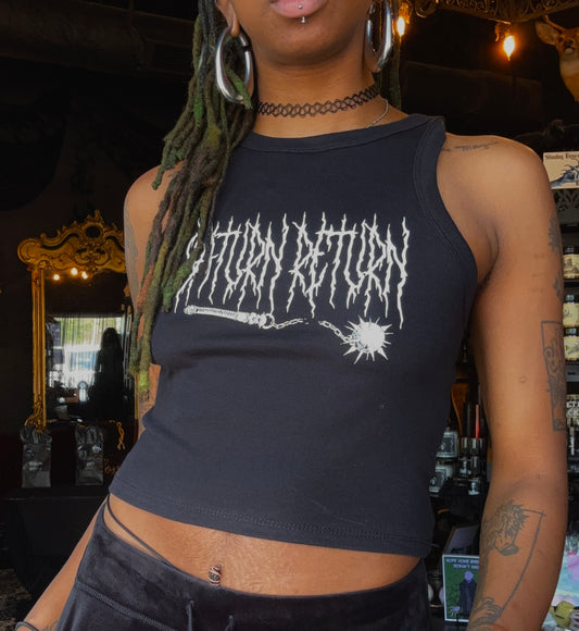 ‘Saturn Return’ Heavy Metal Crop Top