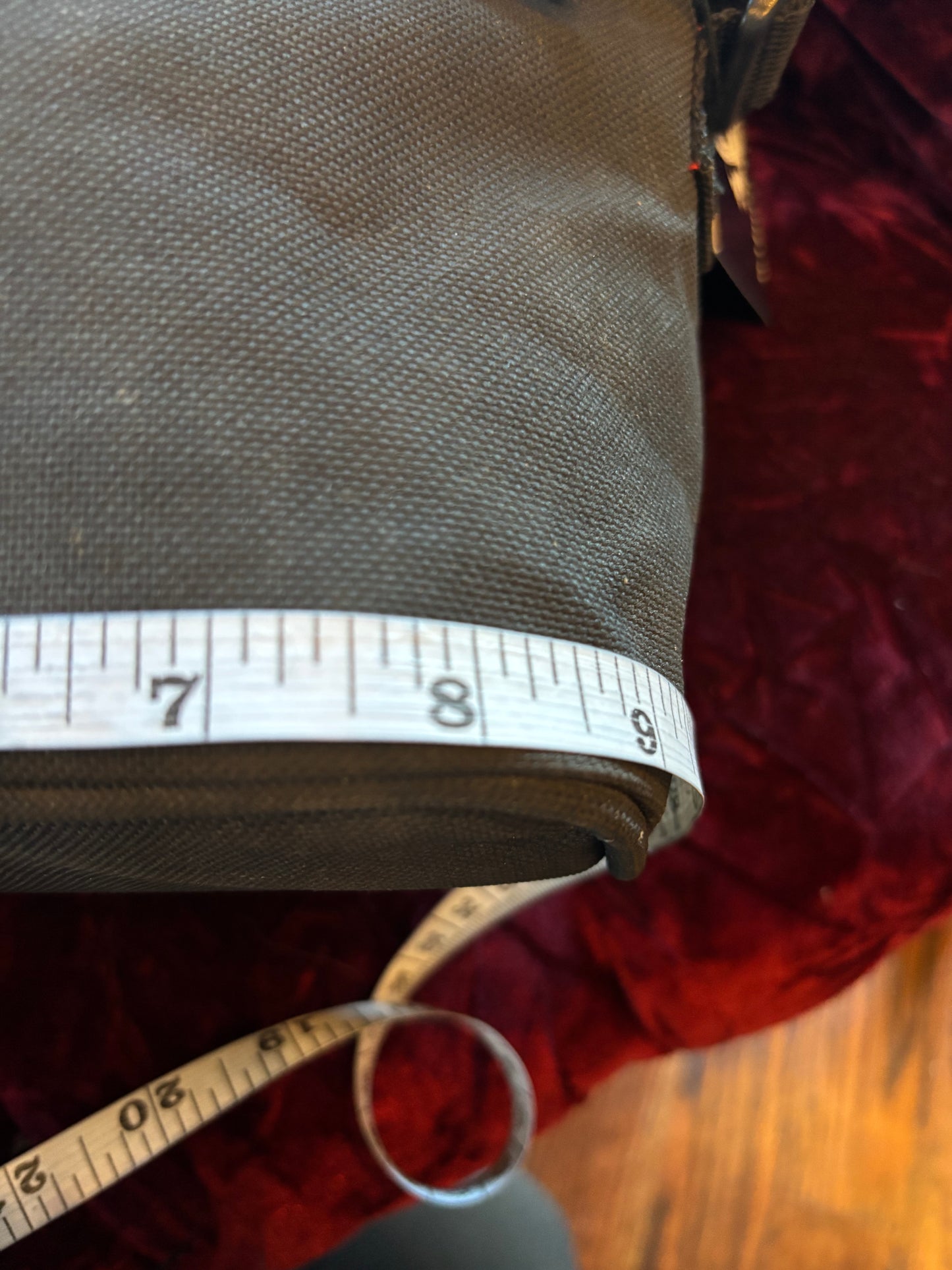 Vintage Black Canvas Harley-Davidson Crossbody Bag