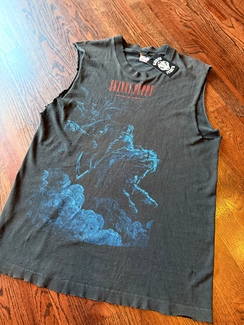 Vintage 90’s Skinny Puppy Chainsaw Gustave Dore Illustration Sleeveless T-Shirt