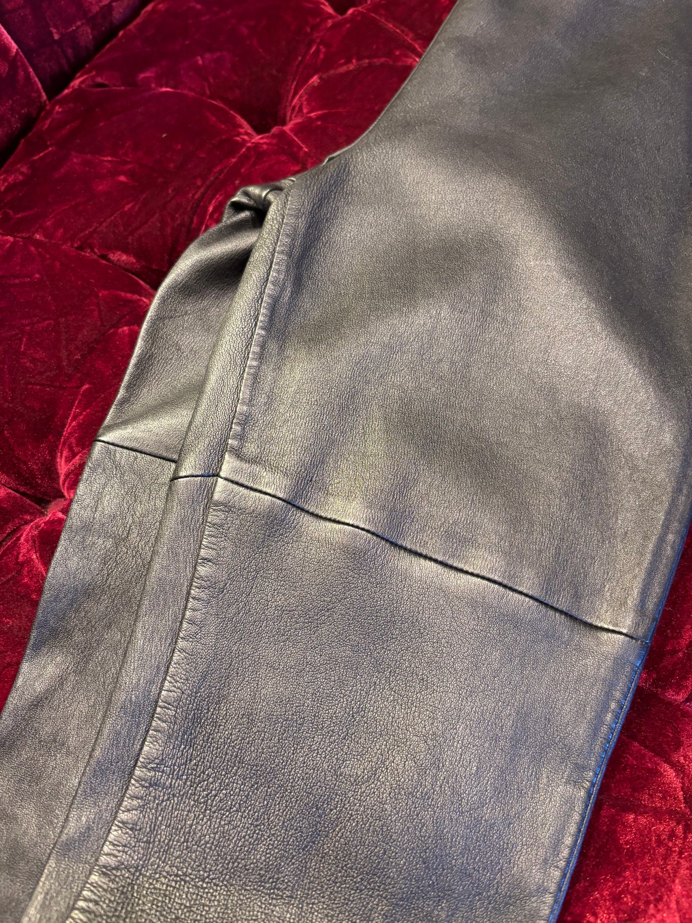 Maison Martin Margiela x H&M Black Leather Skinny Stirrup Leggings