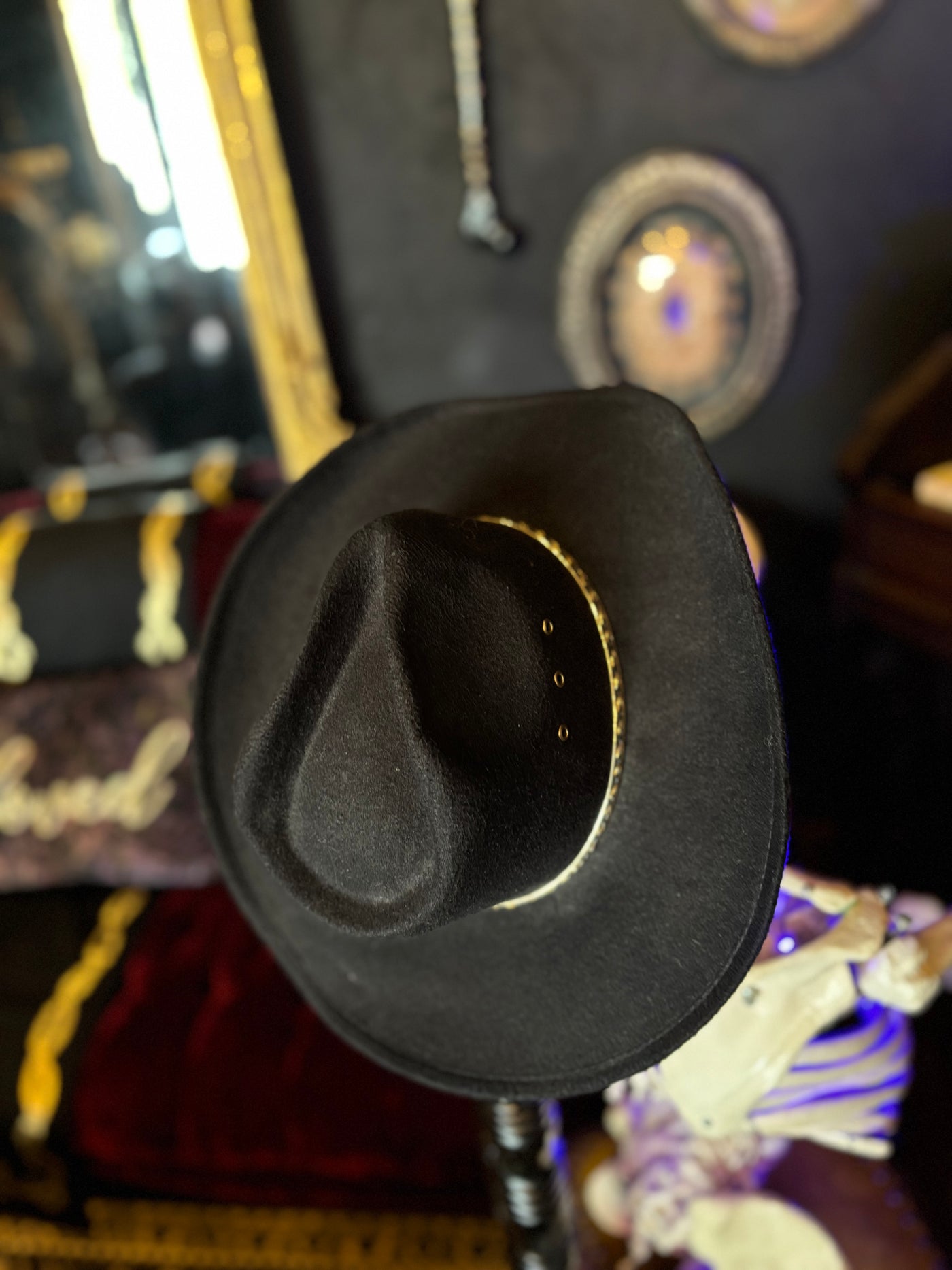 Gold Trimmed Cowboy Hat