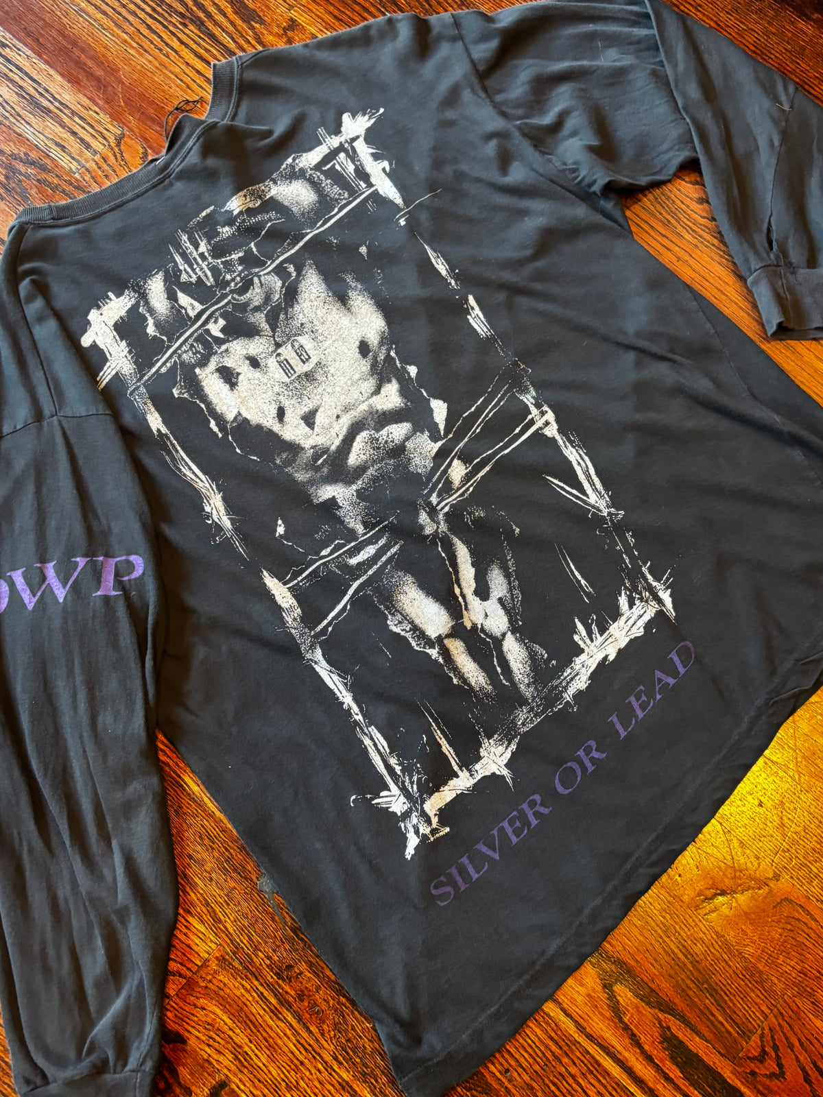 Vintage 1993 Optimum Wound Profile “Silver Or Lead” Long Sleeve T-Shirt
