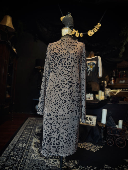 Torrid Sheer cheetah print dress