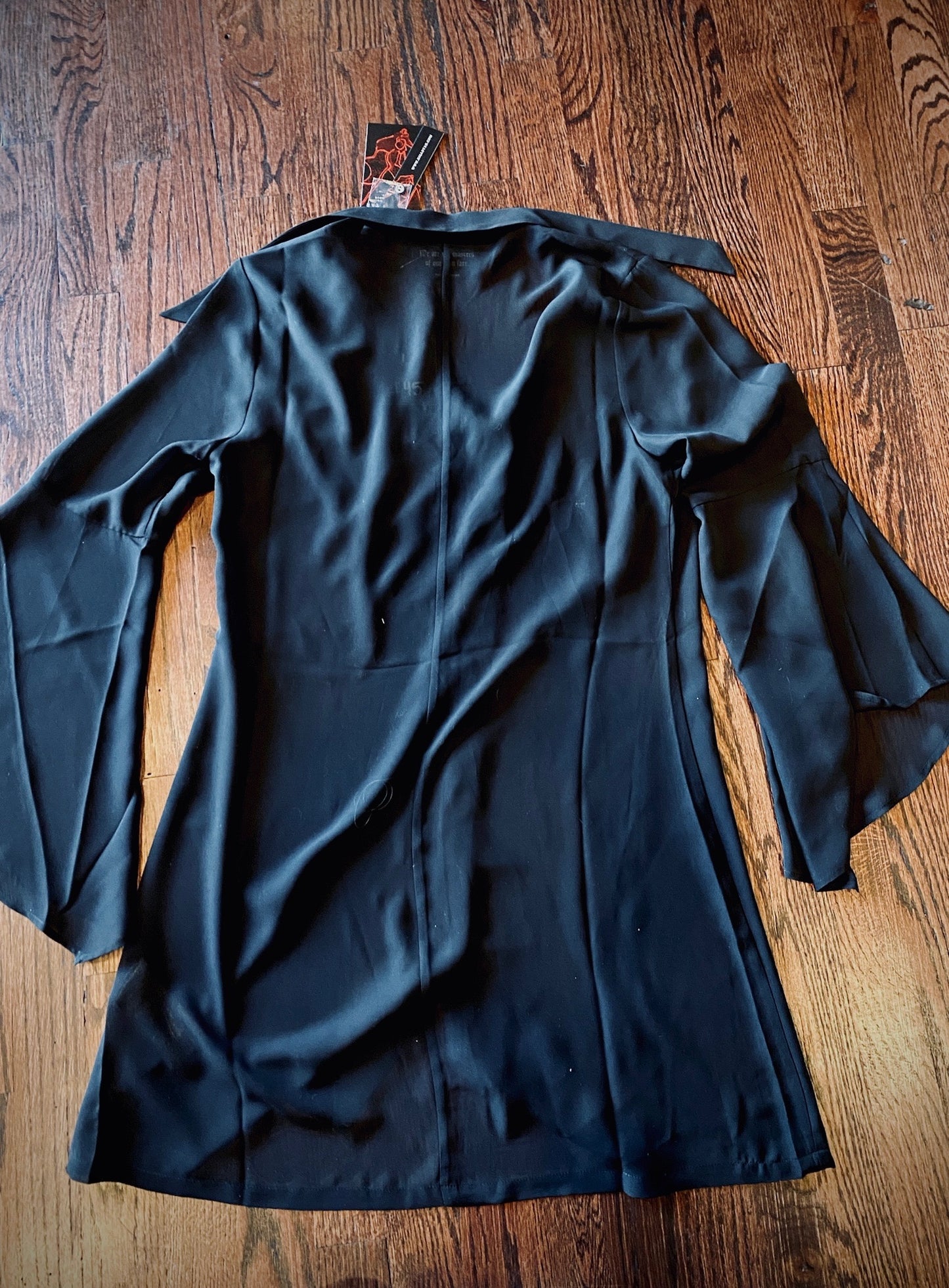 Killstar “Arlene” Sheer Black Shirt Dress Size L