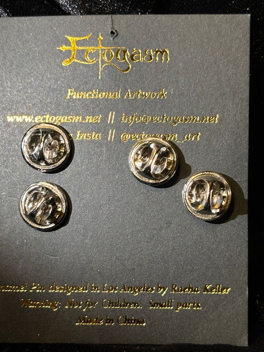 Ectogasm Cobweb Collar Pins