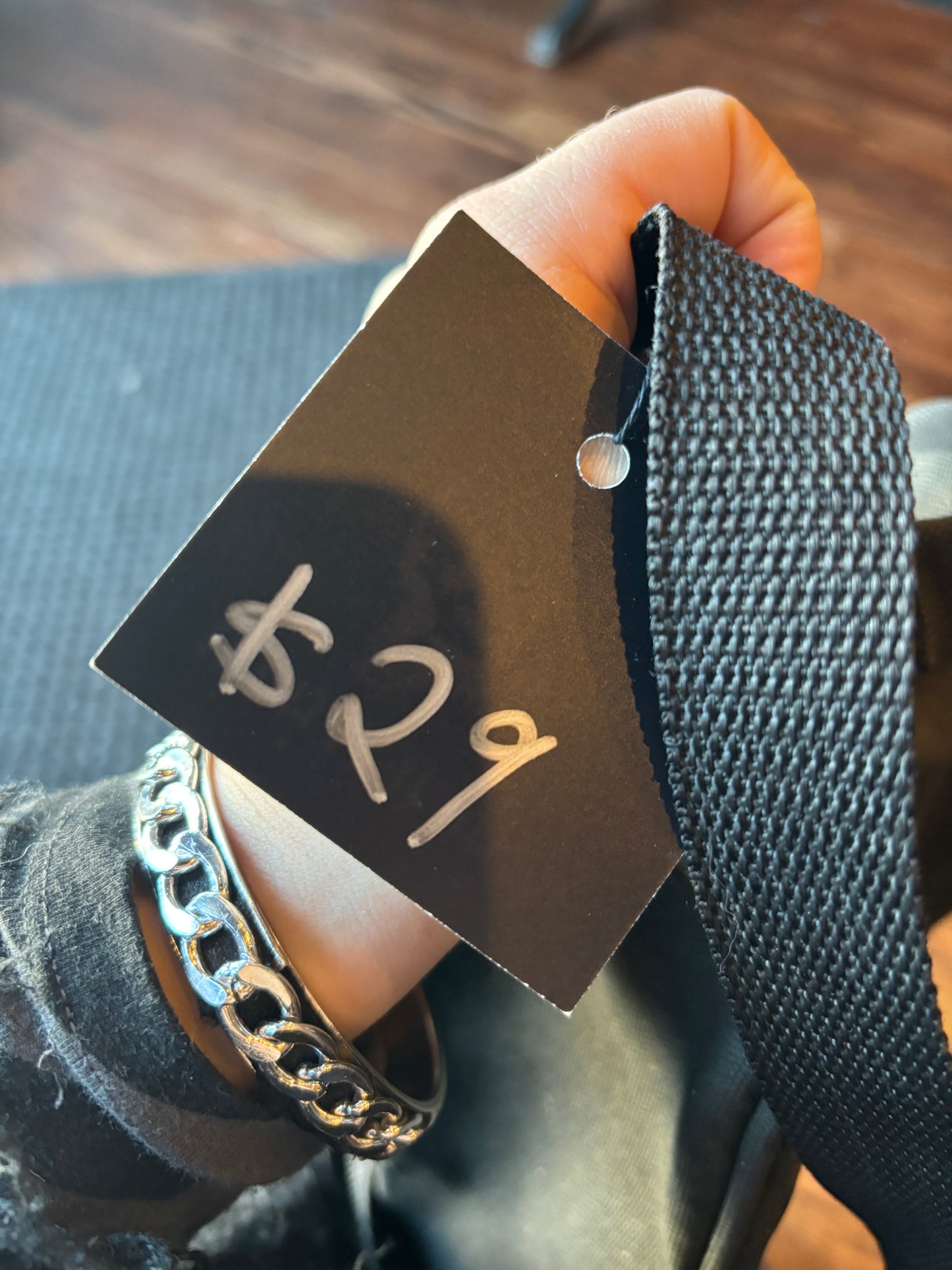 Vintage Black Canvas Harley-Davidson Crossbody Bag