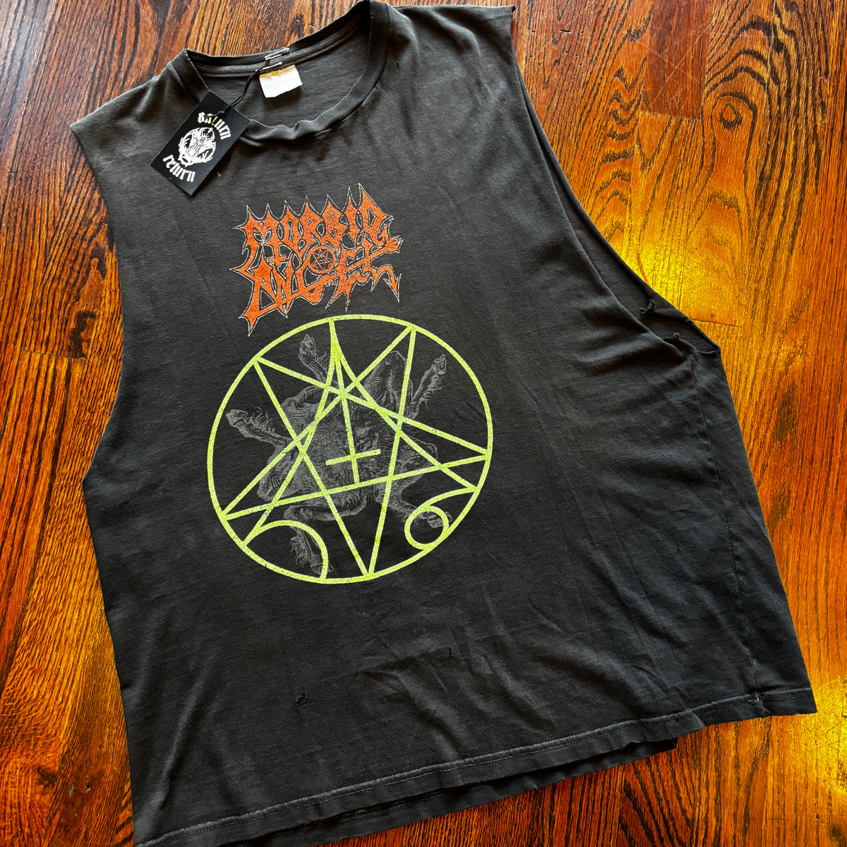 Vintage 1991 Morbid Angel European Sickness Part II SleevelessTour T-Shirt