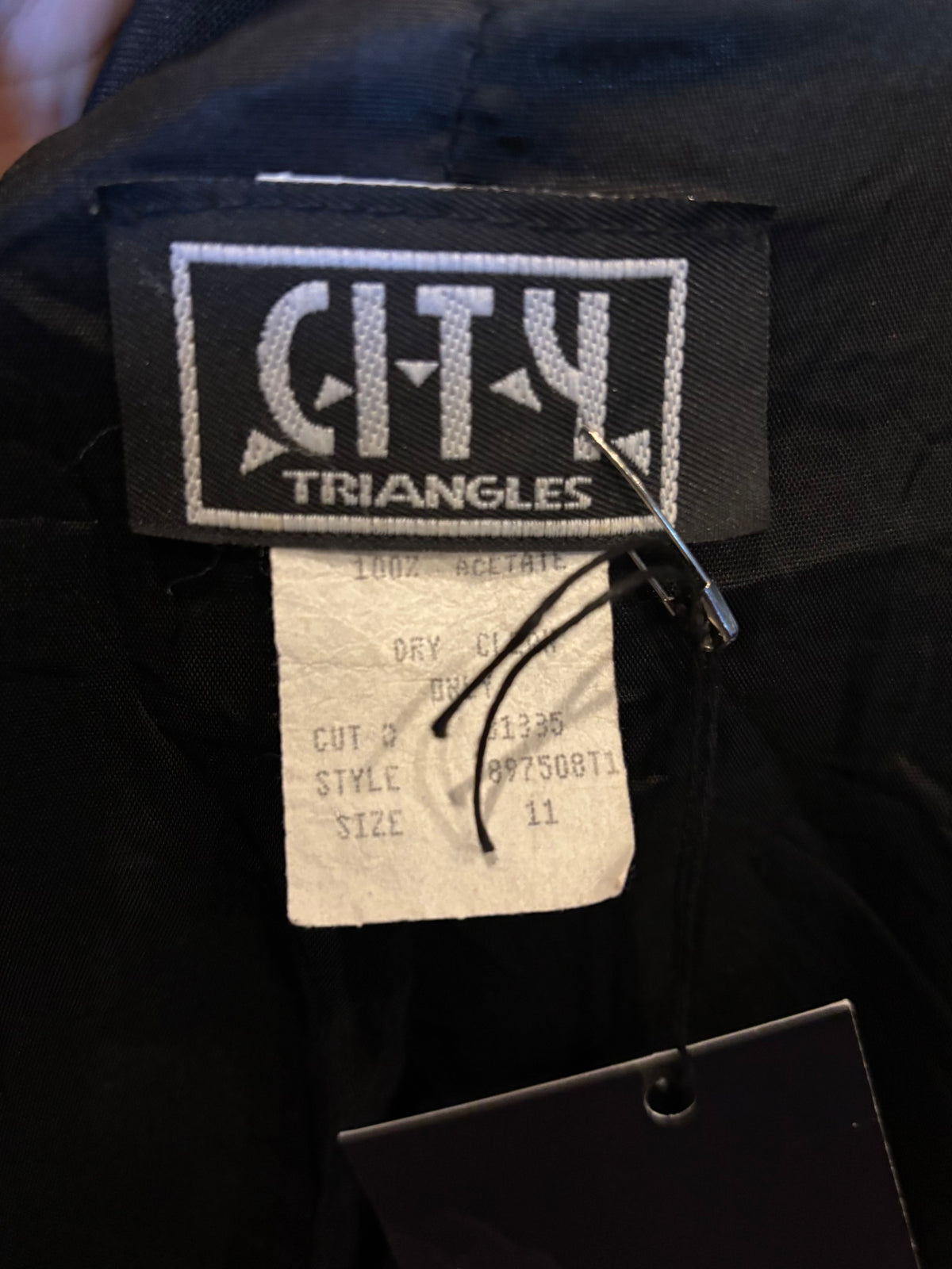 90s Vintage Double Breasted Black Blazer