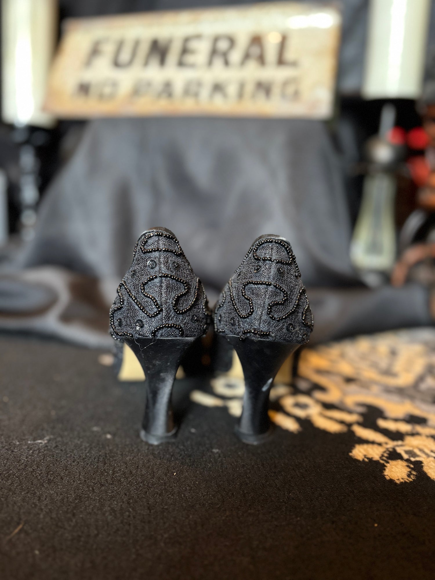 Jacques Levine Vintage Sequin heels