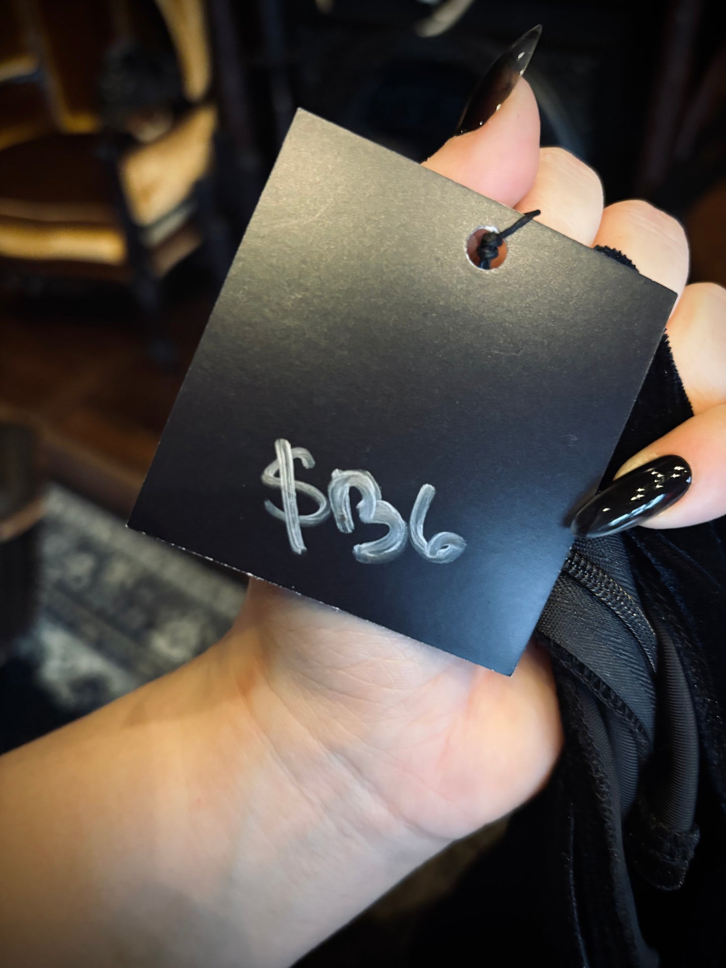 Velvet and bronze formal gown