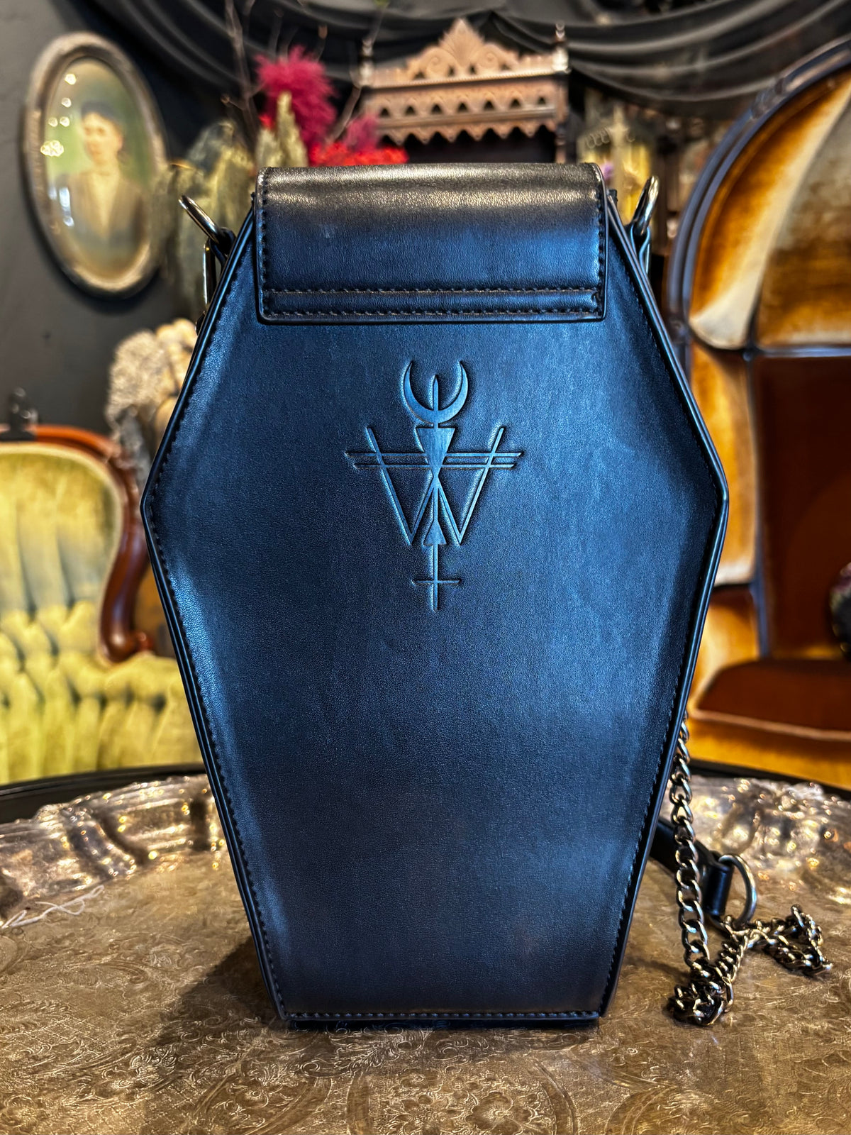 Rare Coffin Crossbody Purse By Widow