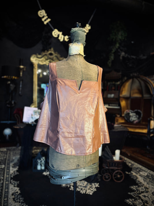 Torrid Brown Pleather Tank