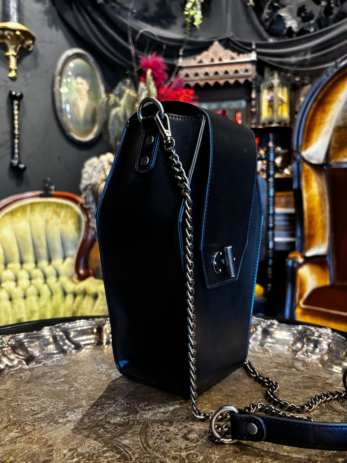 Rare Coffin Crossbody Purse By Widow