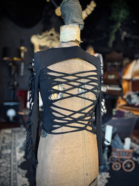 Current mood Strap-y black top