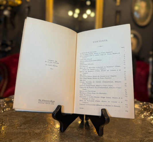 Antique 1896 Napoléon Book Edited by Alcée Fortier