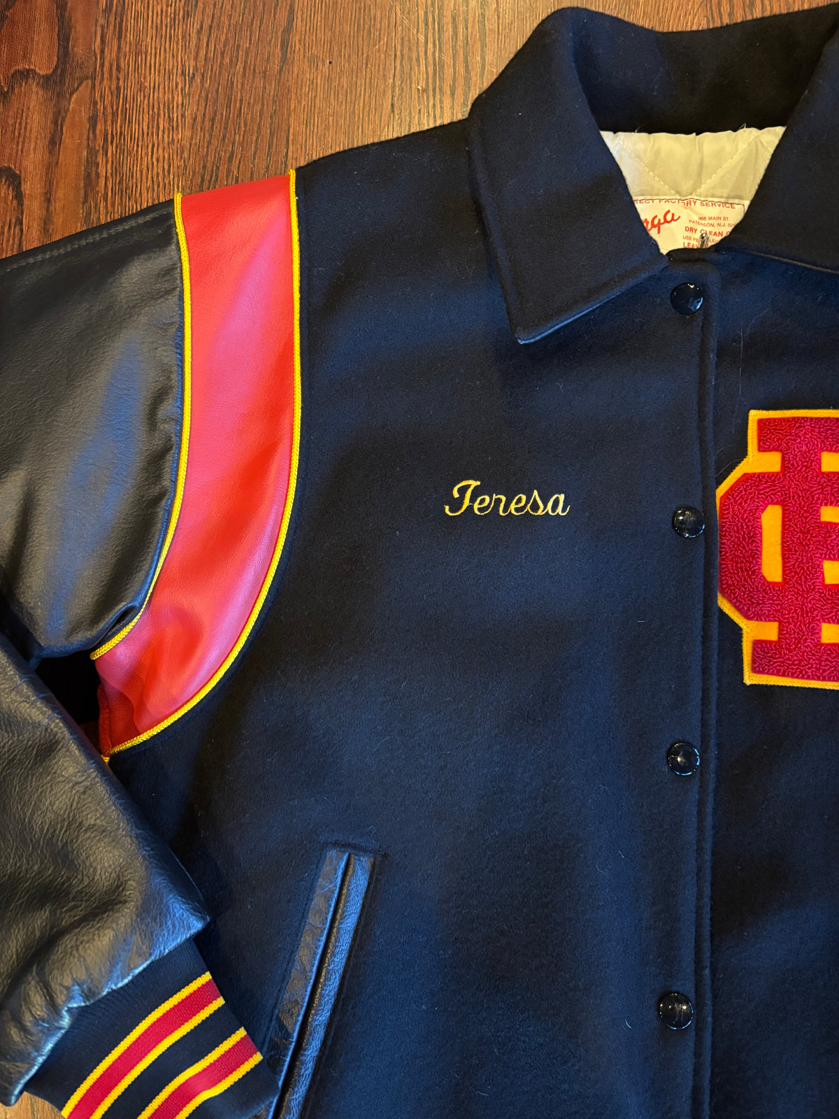 Bergen Catholic School Wool and Leather 07” Varsity Jacket