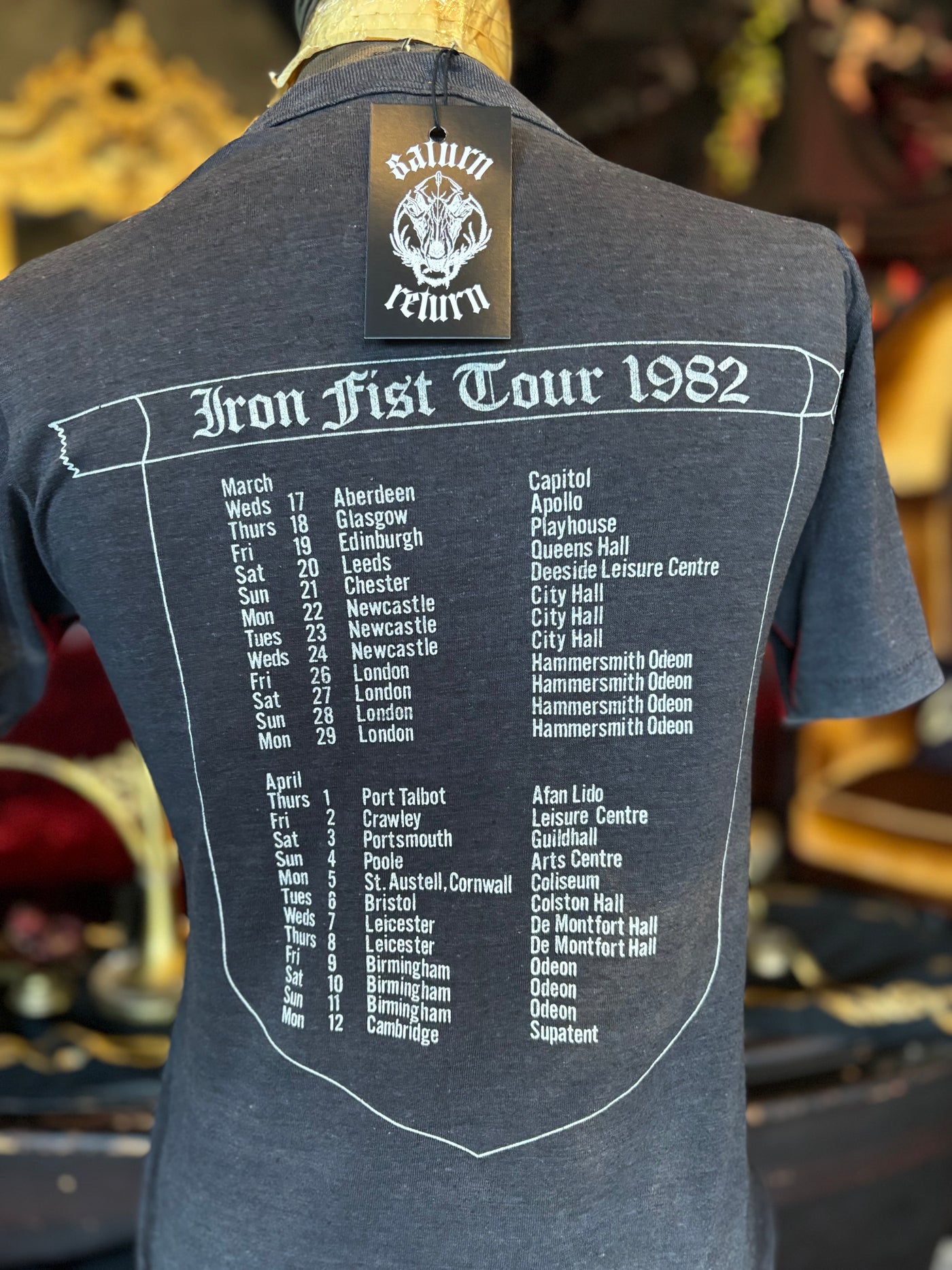 Vintage 1982 Motörhead Iron Fist Short Sleeve T-Shirt