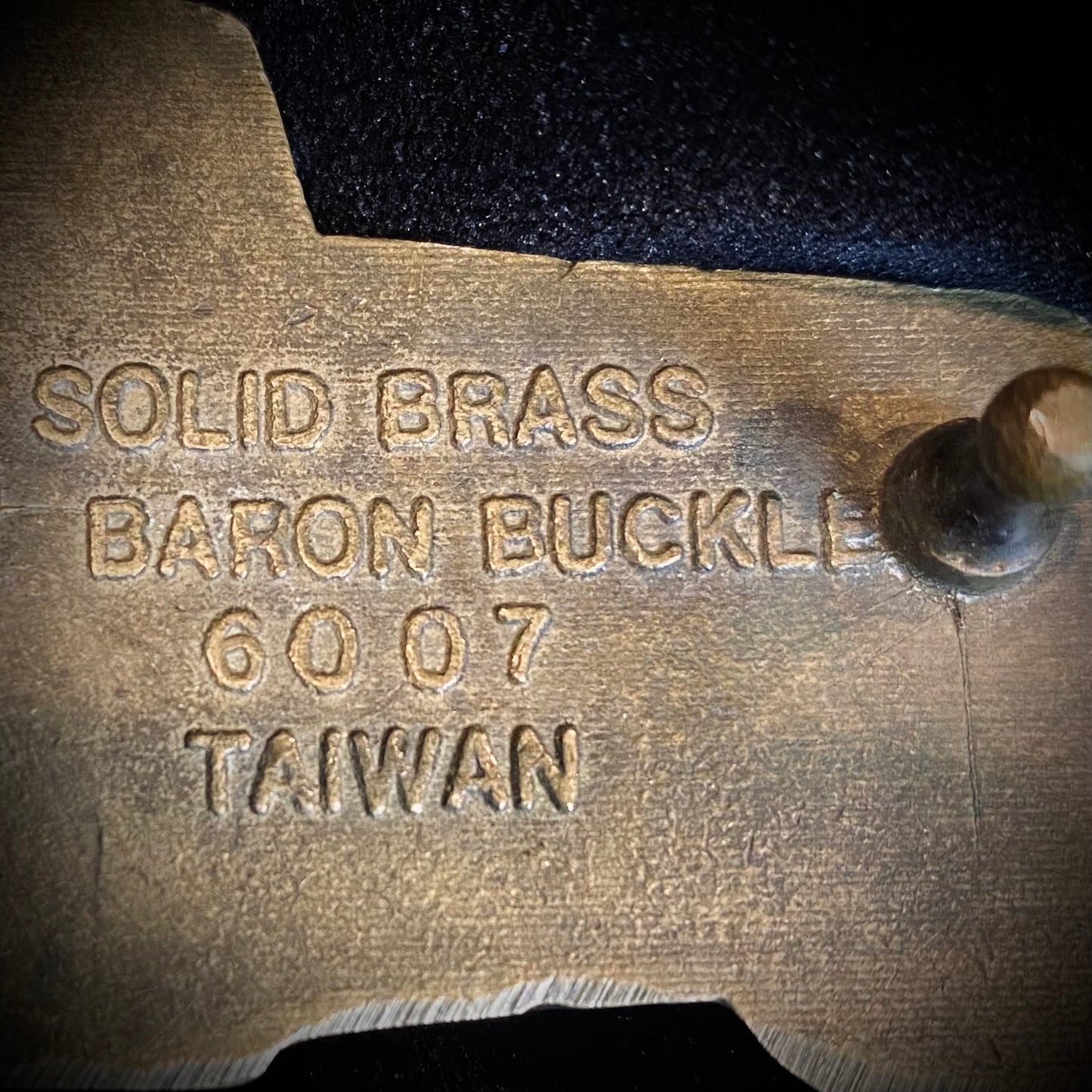 Vintage Car Solid Brass Belt Buckle