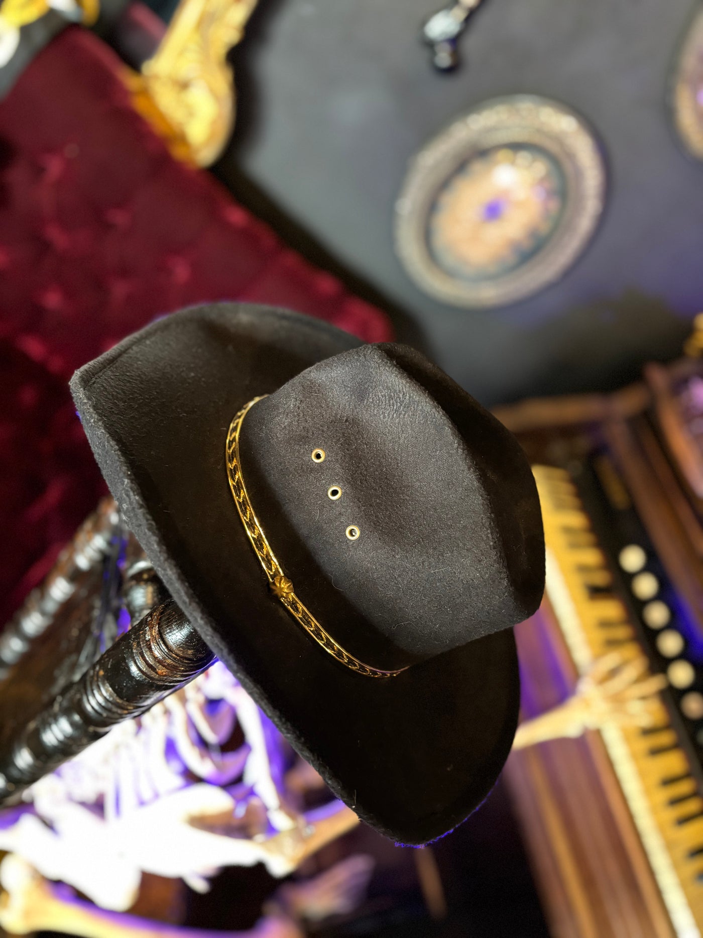 Gold Trimmed Cowboy Hat