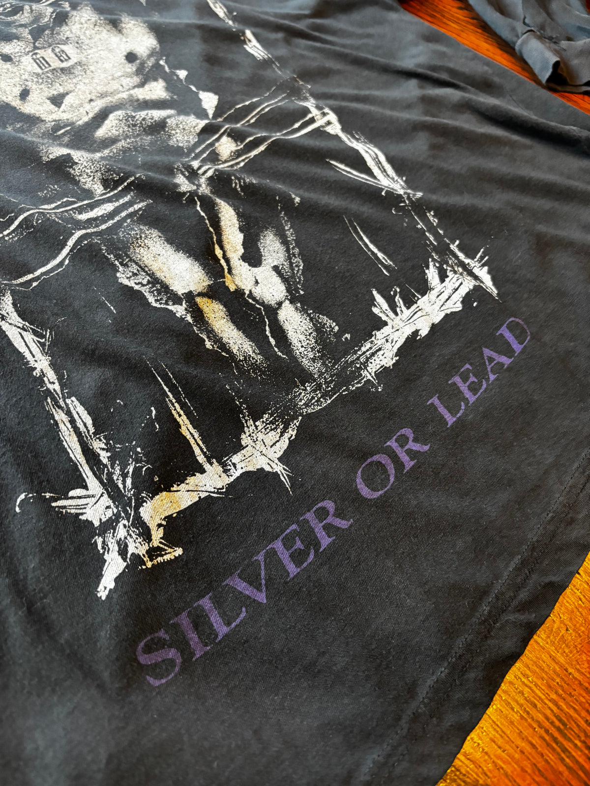 Vintage 1993 Optimum Wound Profile “Silver Or Lead” Long Sleeve T-Shirt