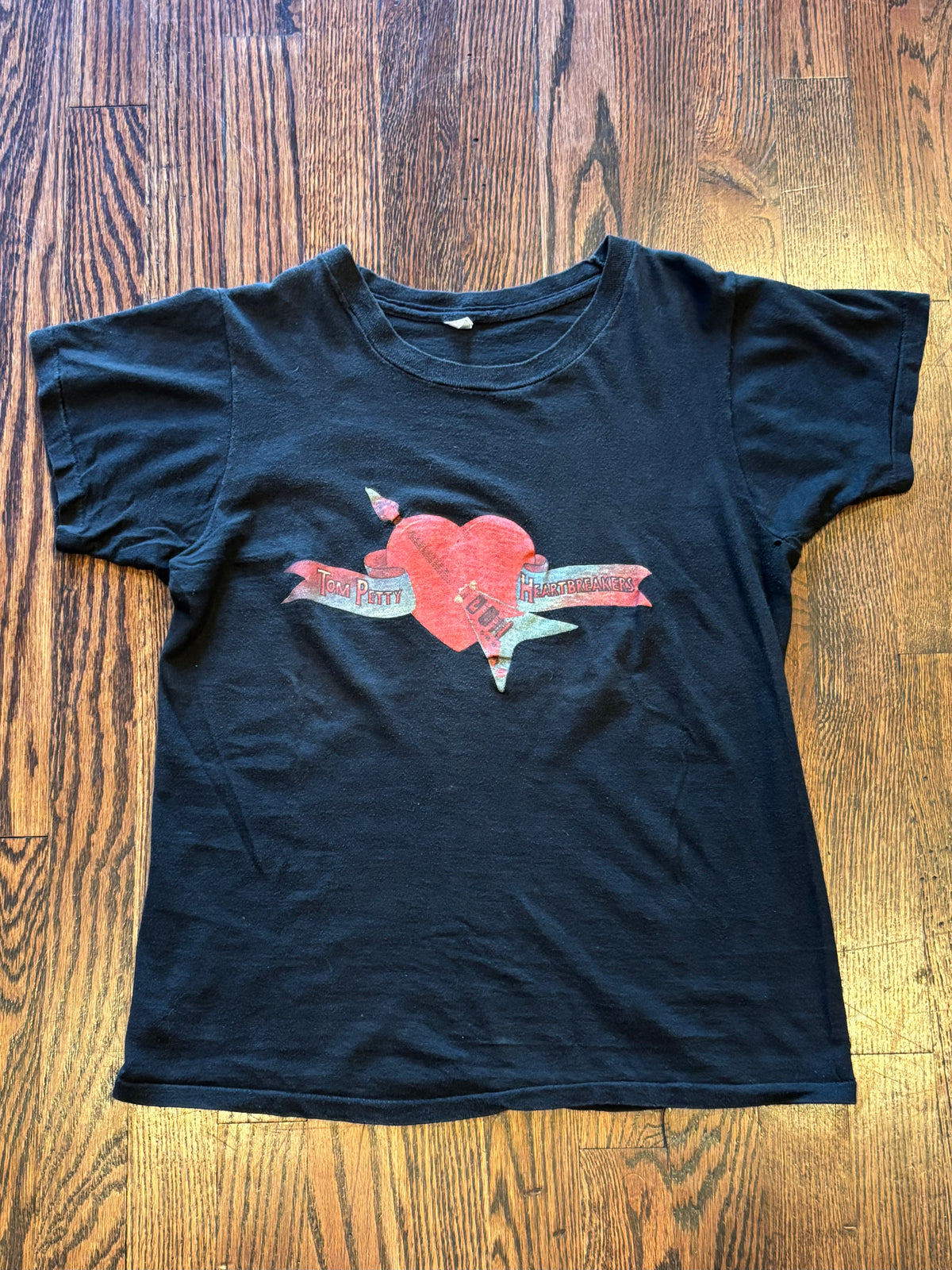 Vintage 1970’s Rare Tom Petty & The Heartbreakers Single Stitch Debut Album Short Sleeve Baby Tee