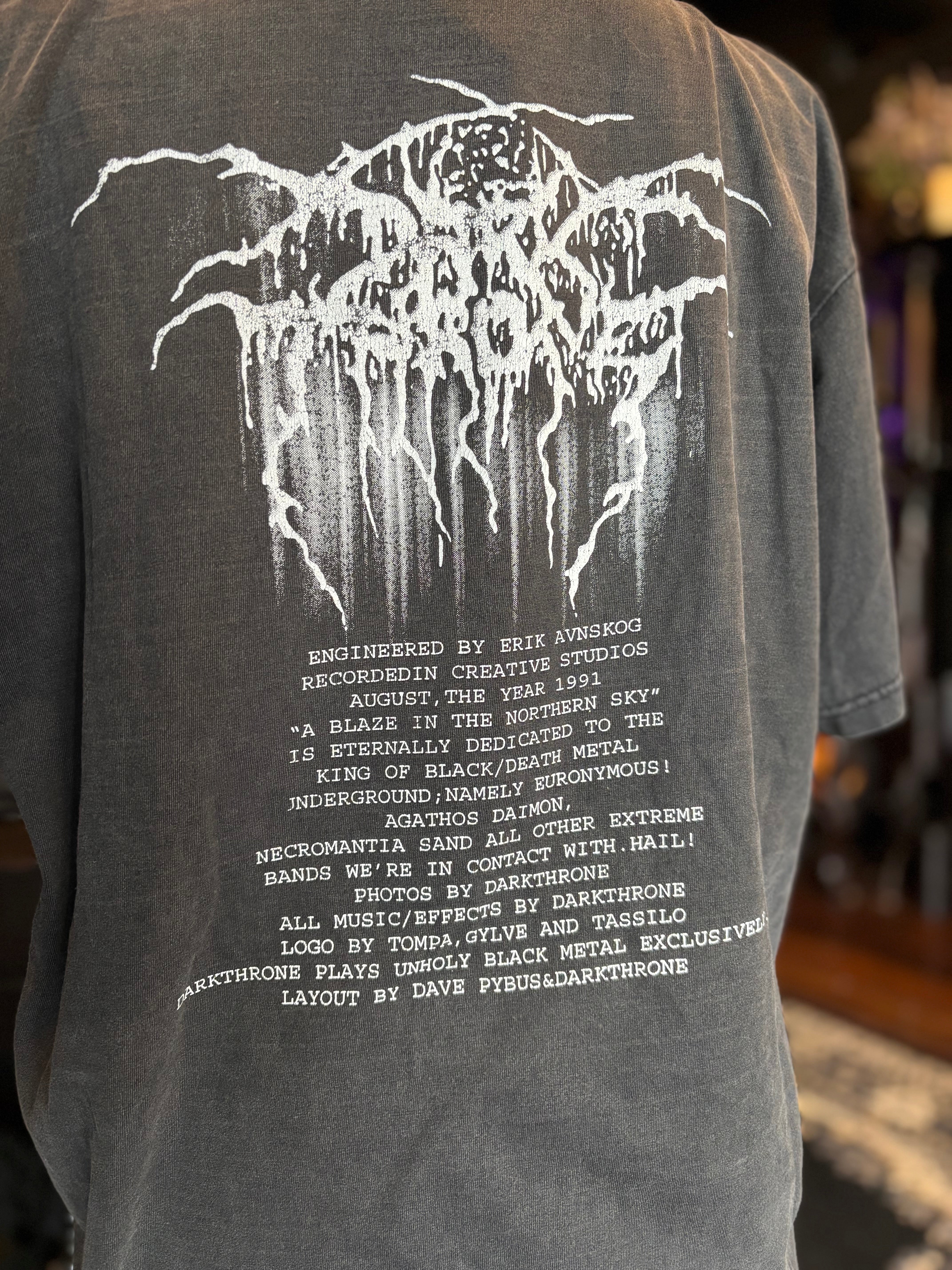 dark throne Tシャツ L ブラックメタル デスメタル 古着 メタルT Darkthrone - True Norwegian Black Metal t-shirt – Night Shift Merch