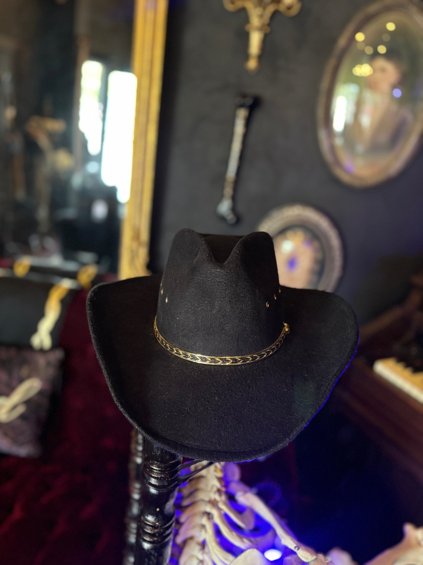 Gold Trimmed Cowboy Hat